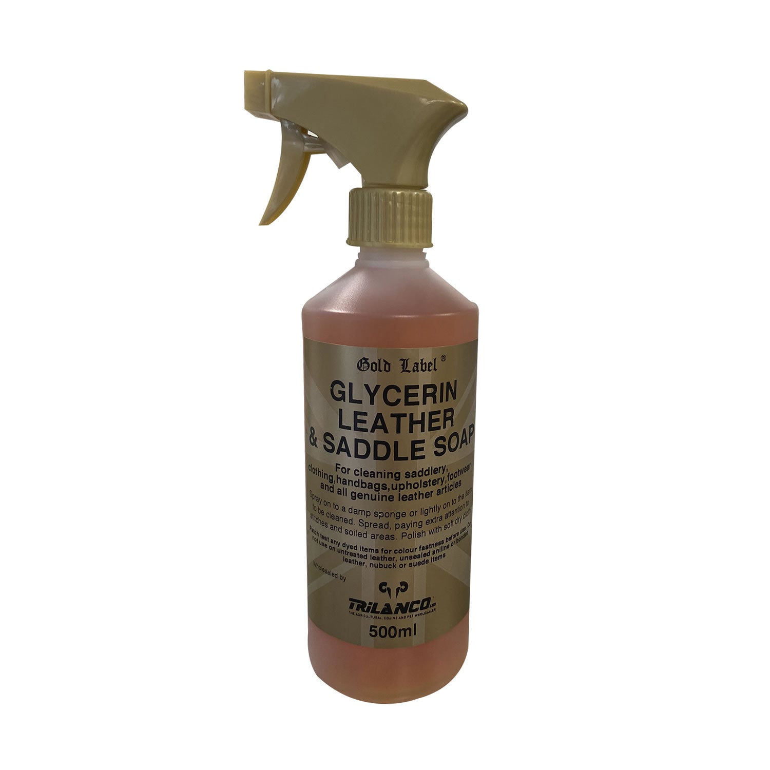 Gold Label Glycerin Leather & Saddle Soap Liquid - 500 Ml Spray