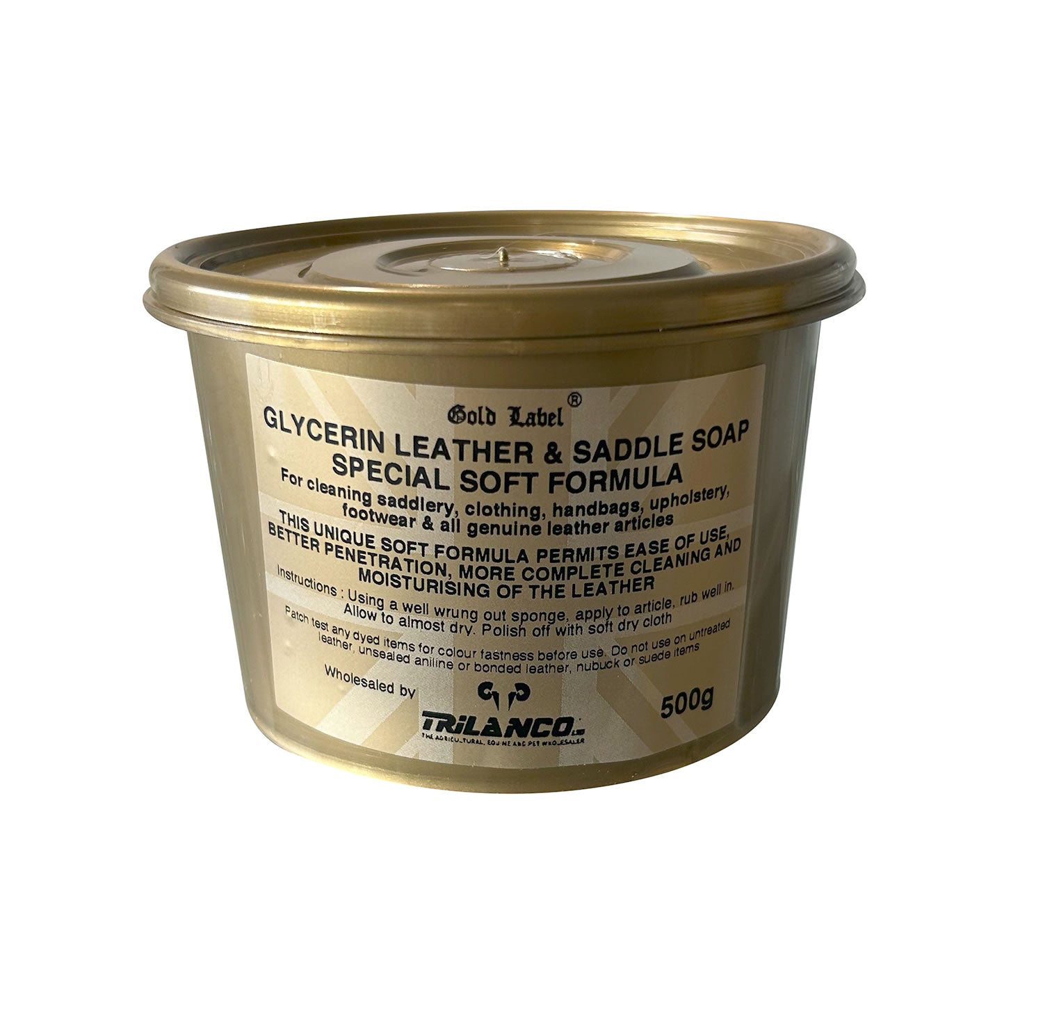 Gold Label Glycerin Leather & Saddle Soap Soft Formula - 500 Gm