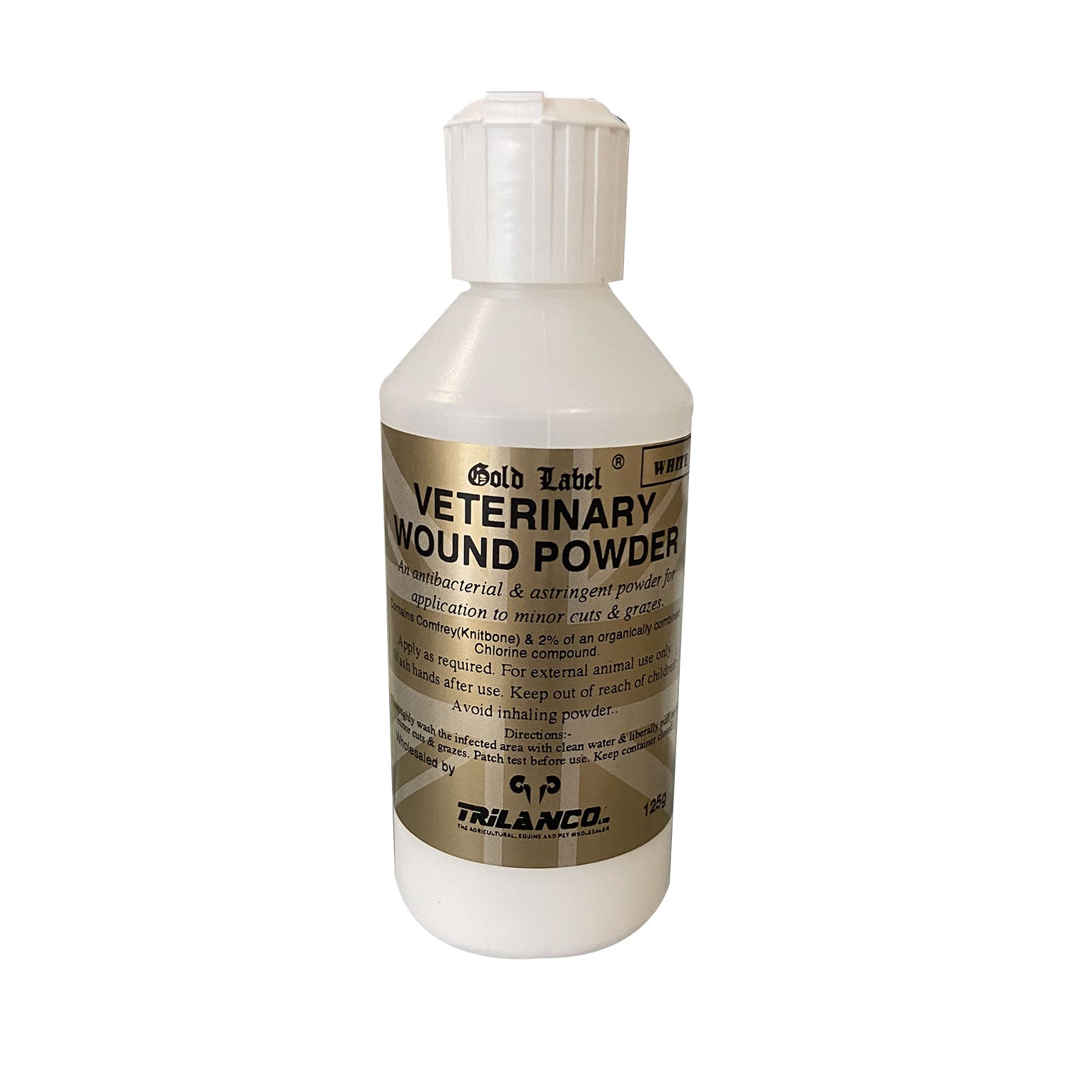 Gold Label Veterinary Wound Powder - 125 Gm - White