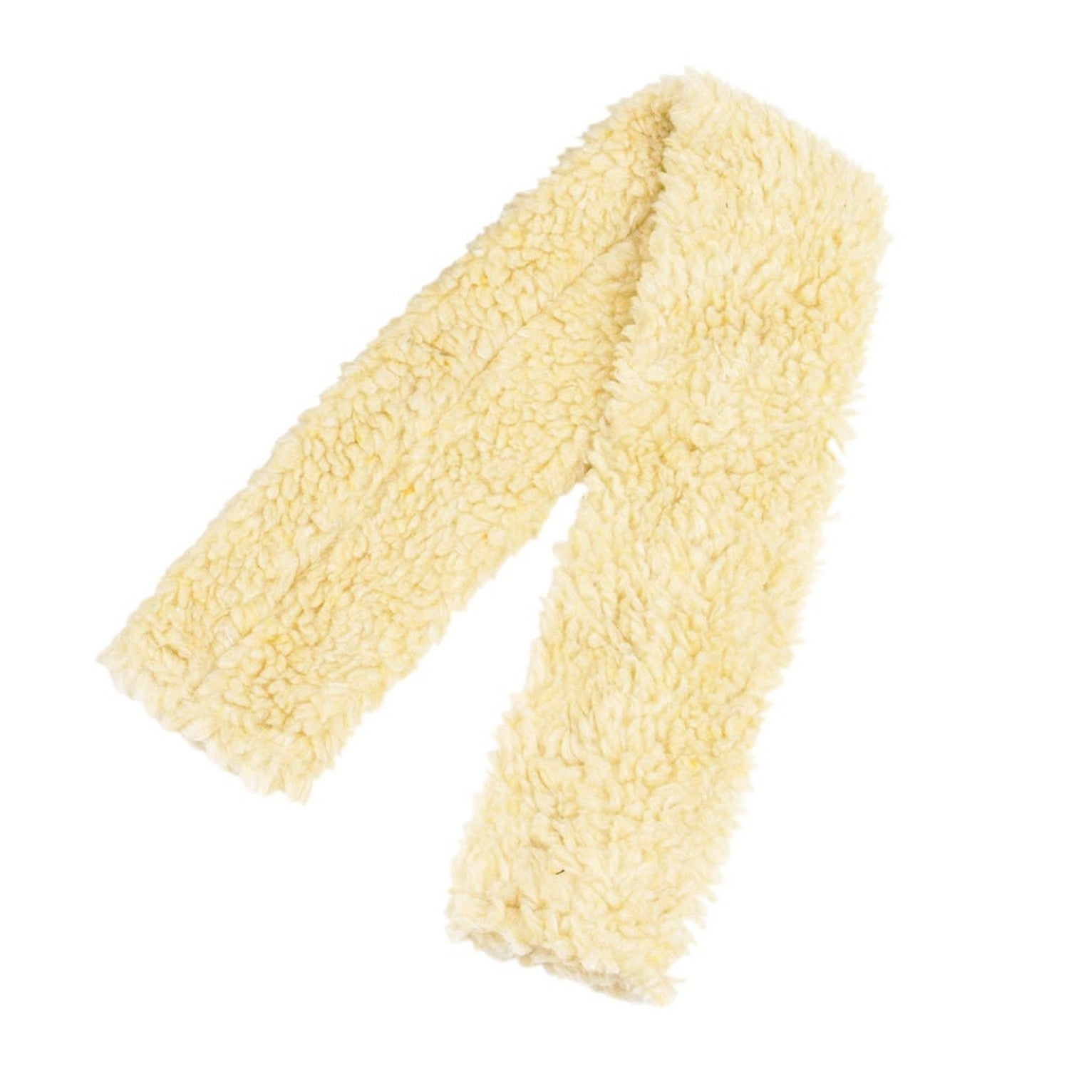 Hy Equestrian Fur Fabric Girth Sleeve - Cream