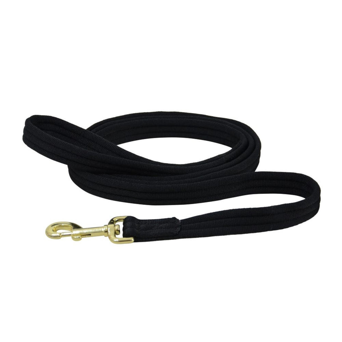 Hy Equestrian Soft Webbing Lead Rein No Chain - Black