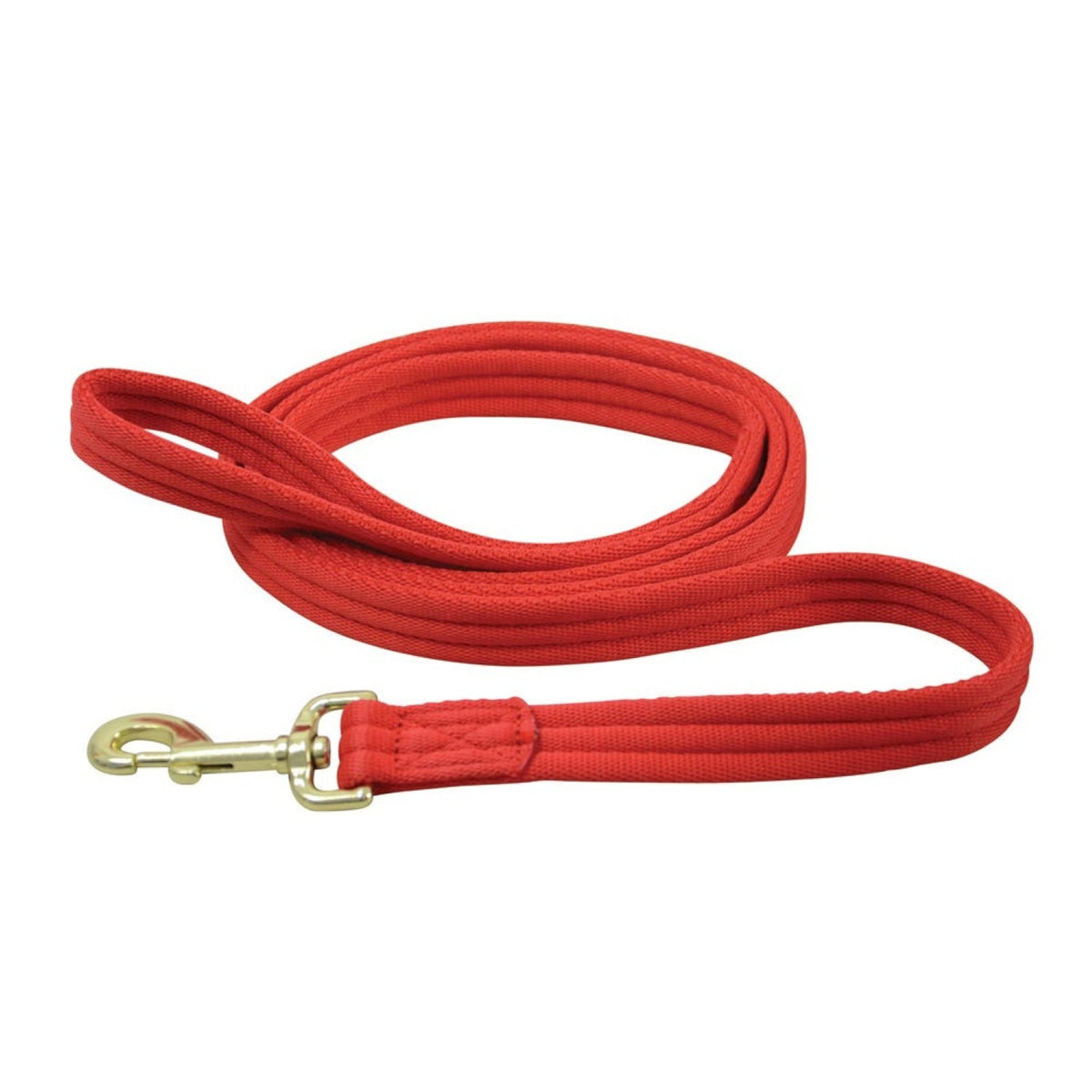 Hy Equestrian Soft Webbing Lead Rein No Chain - Red