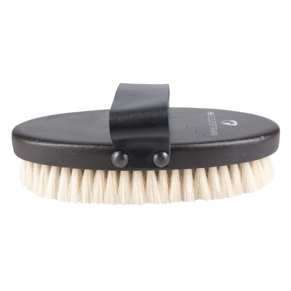 Progroom Deluxe Body Brush/Goat Hair By Hy Equestrian - Large - Dark Brown