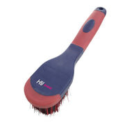 Progroom Two-Tone Bucket Brush by Hy Equestrian - Navy/Red