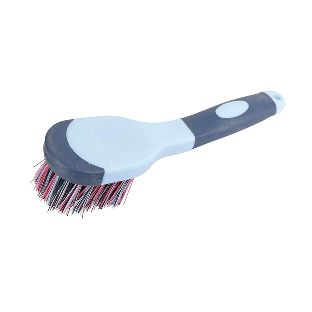 Progroom Two-Tone Bucket Brush by Hy Equestrian - Navy/Light Blue