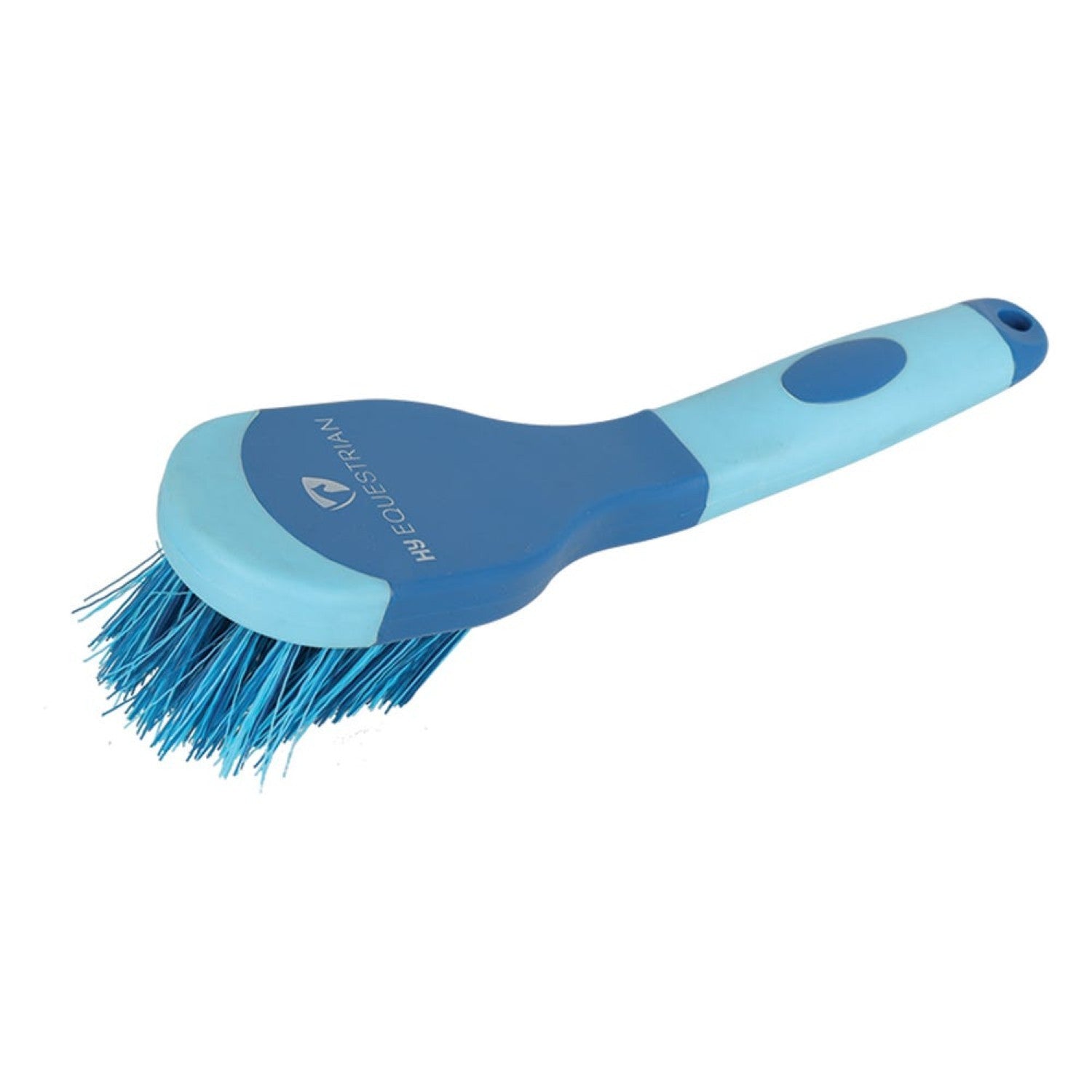 Progroom Two-Tone Bucket Brush by Hy Equestrian - Blue/Light Blue