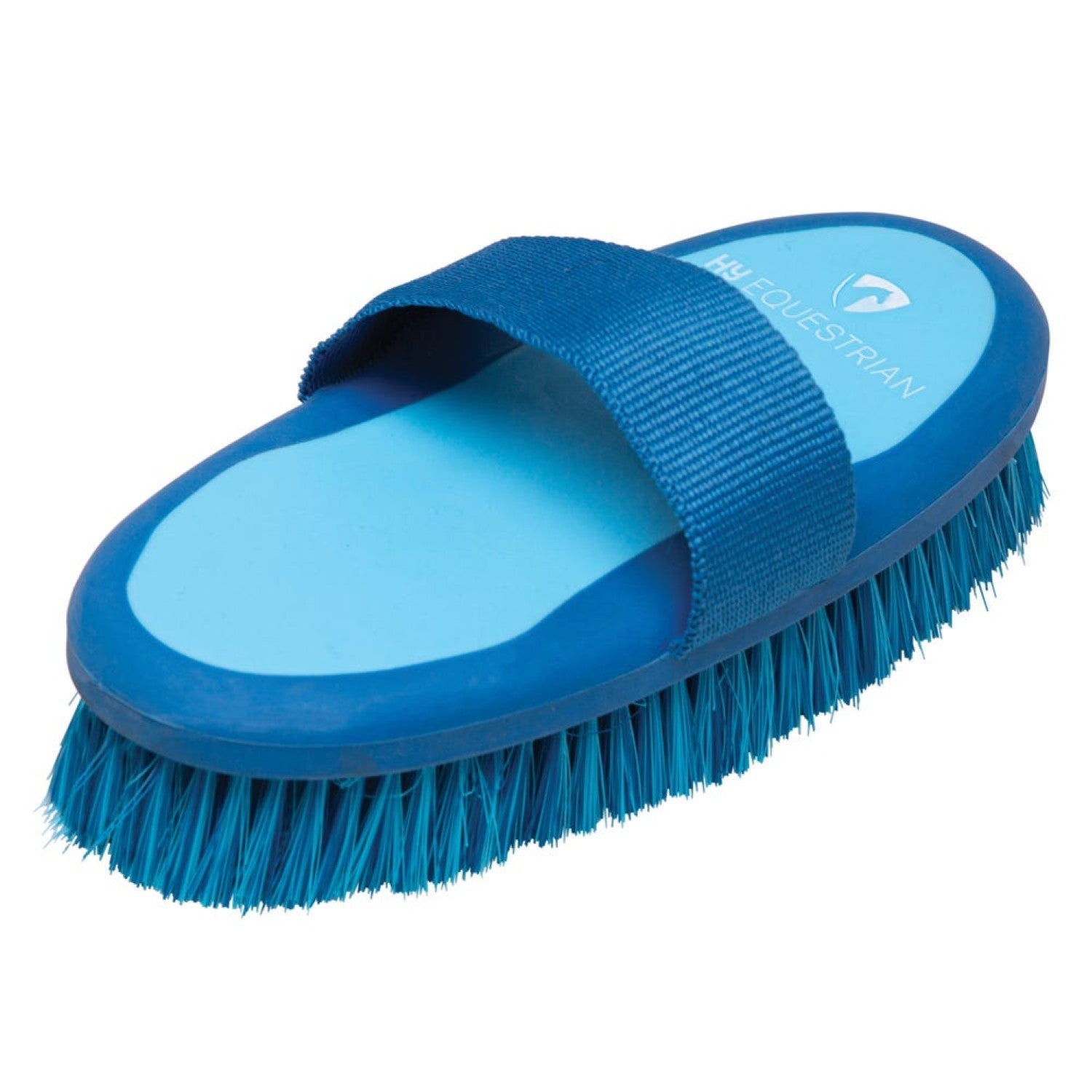 Progroom Two-Tone Body Brush by Hy Equestrian - Blue/Light Blue