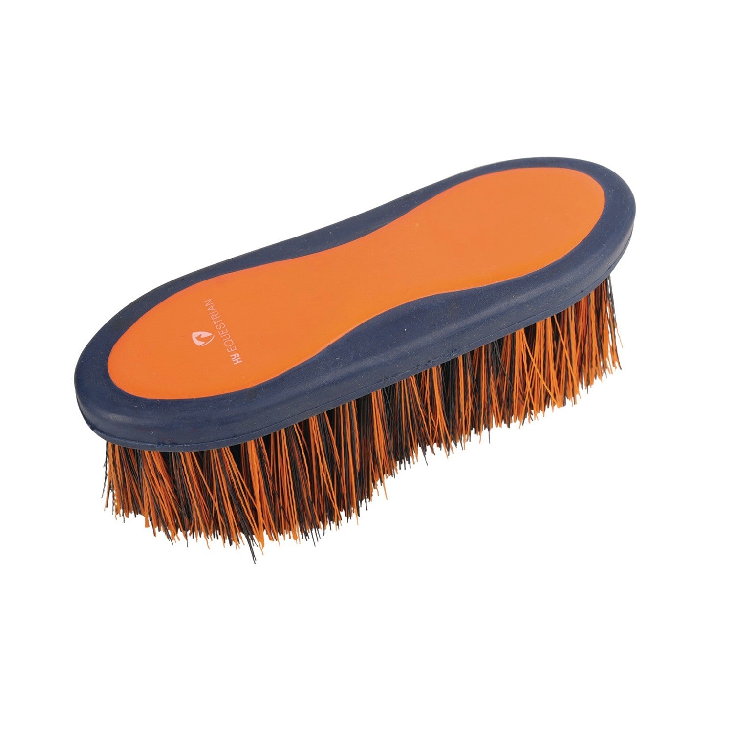 Progroom Two-Tone Dandy Brush by Hy Equestrian - Navy/Orange