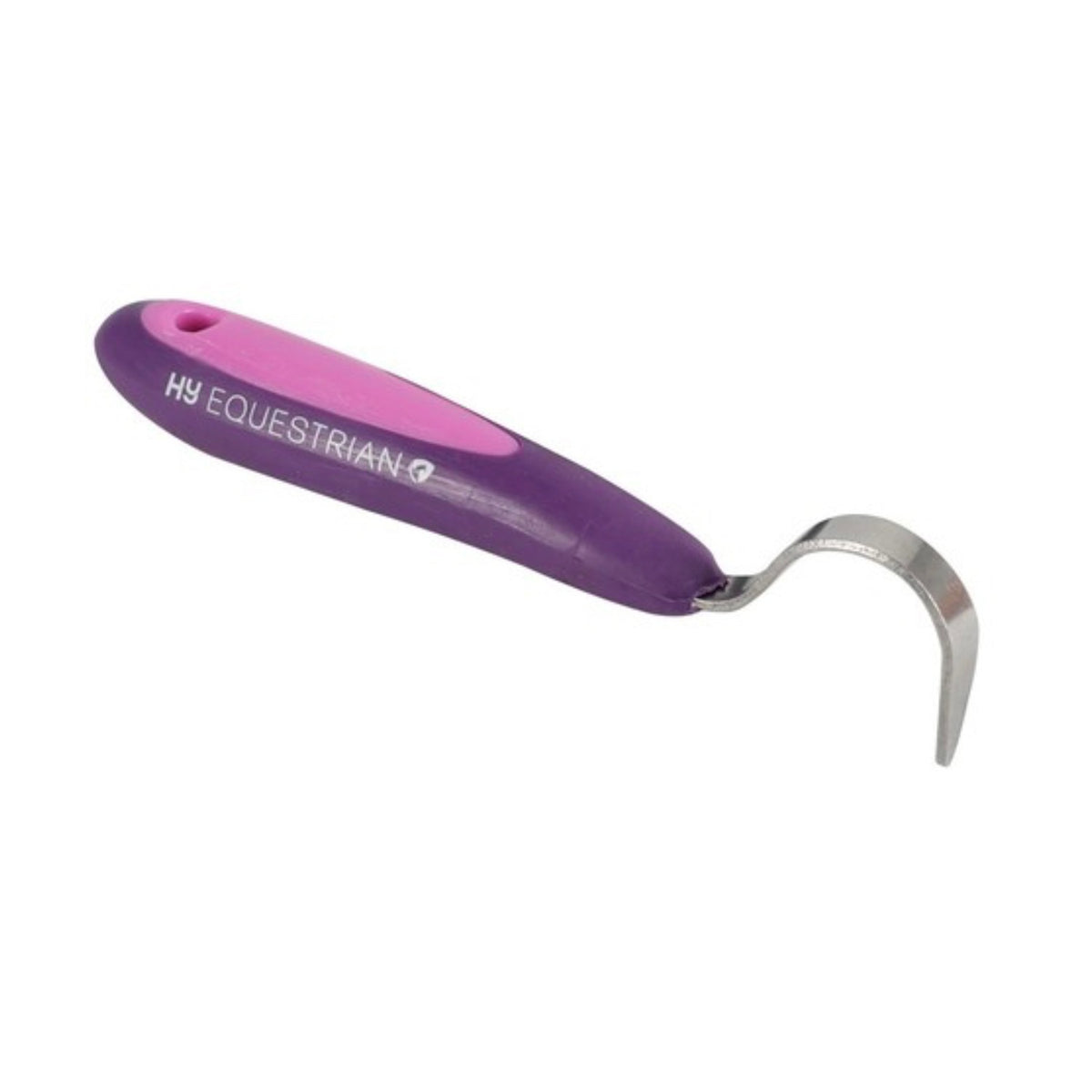 Progroom Two-Tone Hoof Pick by Hy Equestrian - Purple/Pink