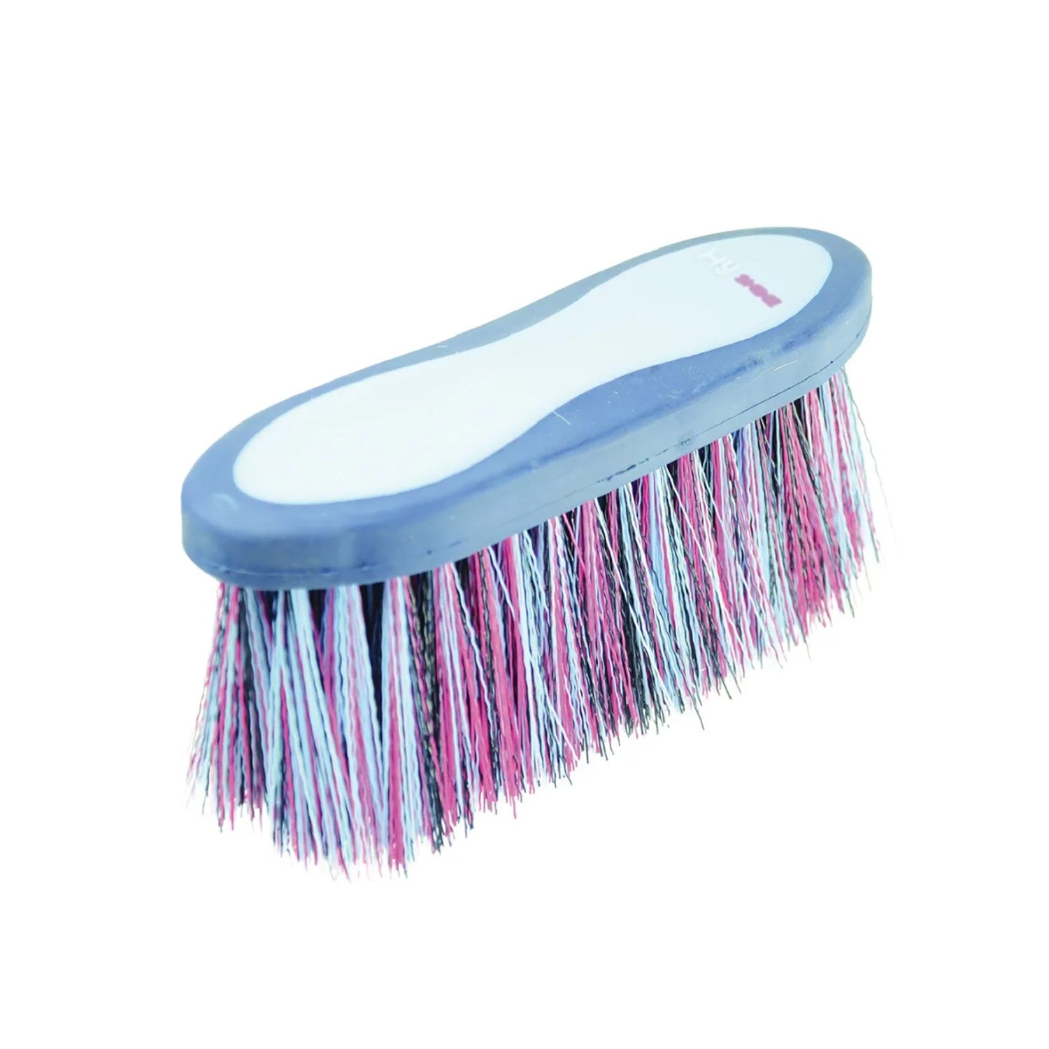 Progroom Two-Tone Long Bristle Dandy Brush by Hy Equestrian - Blue/Light Blue