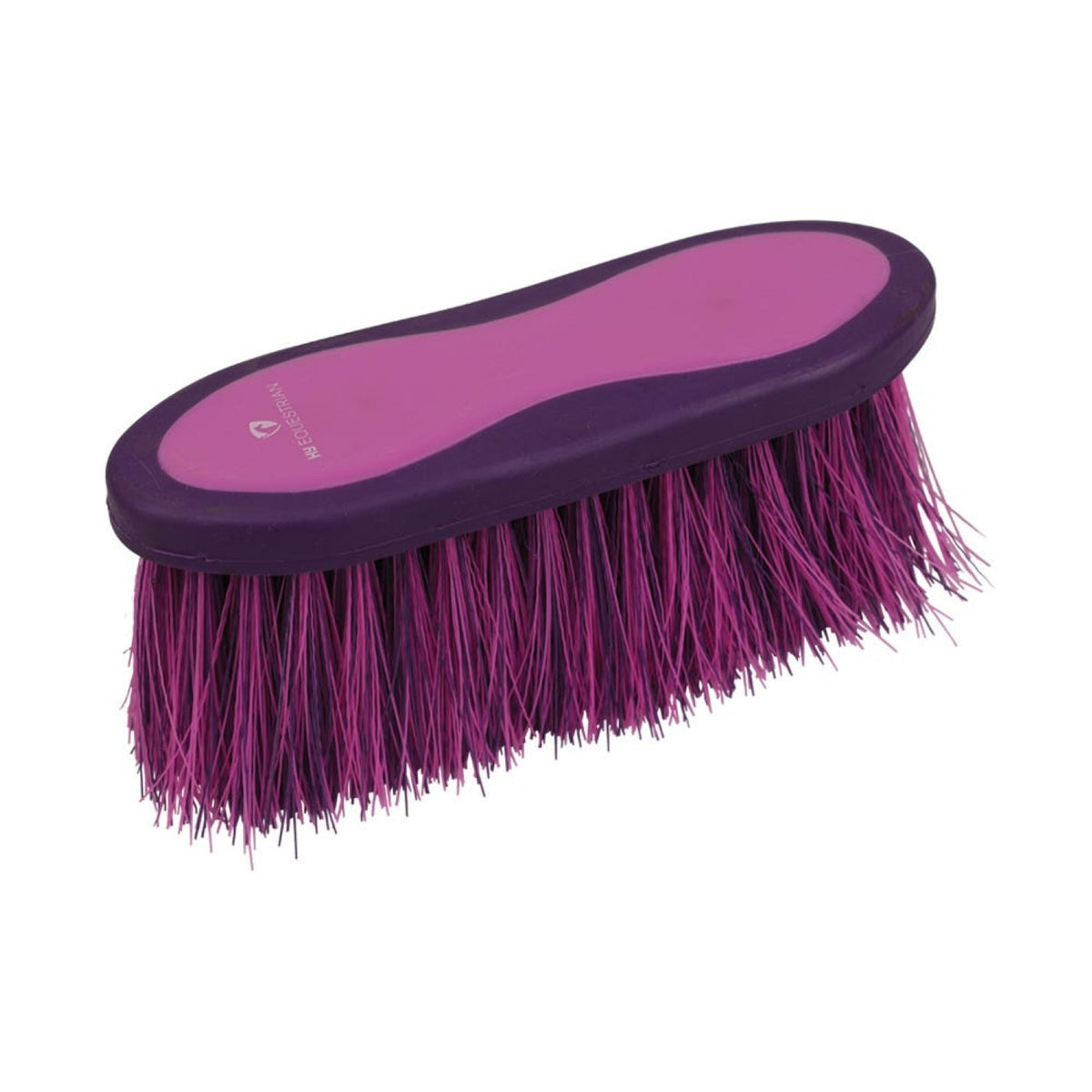 Progroom Two-Tone Long Bristle Dandy Brush by Hy Equestrian - Purple/Pink