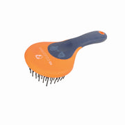 Progroom Two-Tone Mane & Tail Brush by Hy Equestrian - Navy/Orange