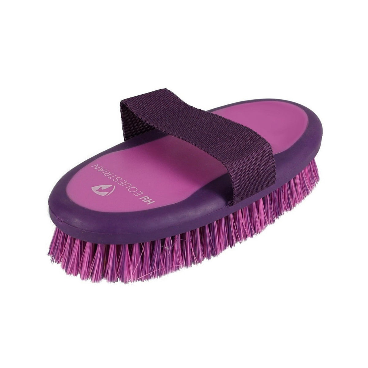Progroom Two-Tone Sponge Brush by Hy Equestrian - Purple/Pink