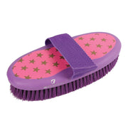 Progroom Star Easy Grip Body Brush by Hy Equestrian - Pink/Lilac