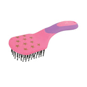 Progroom Star Easy Grip Mane & Tail Brush by Hy Equestrian - Pink/Lilac