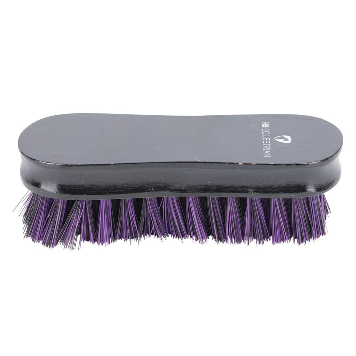 Progroom Wooden Face Brush by Hy Equestrian - Black/Purple