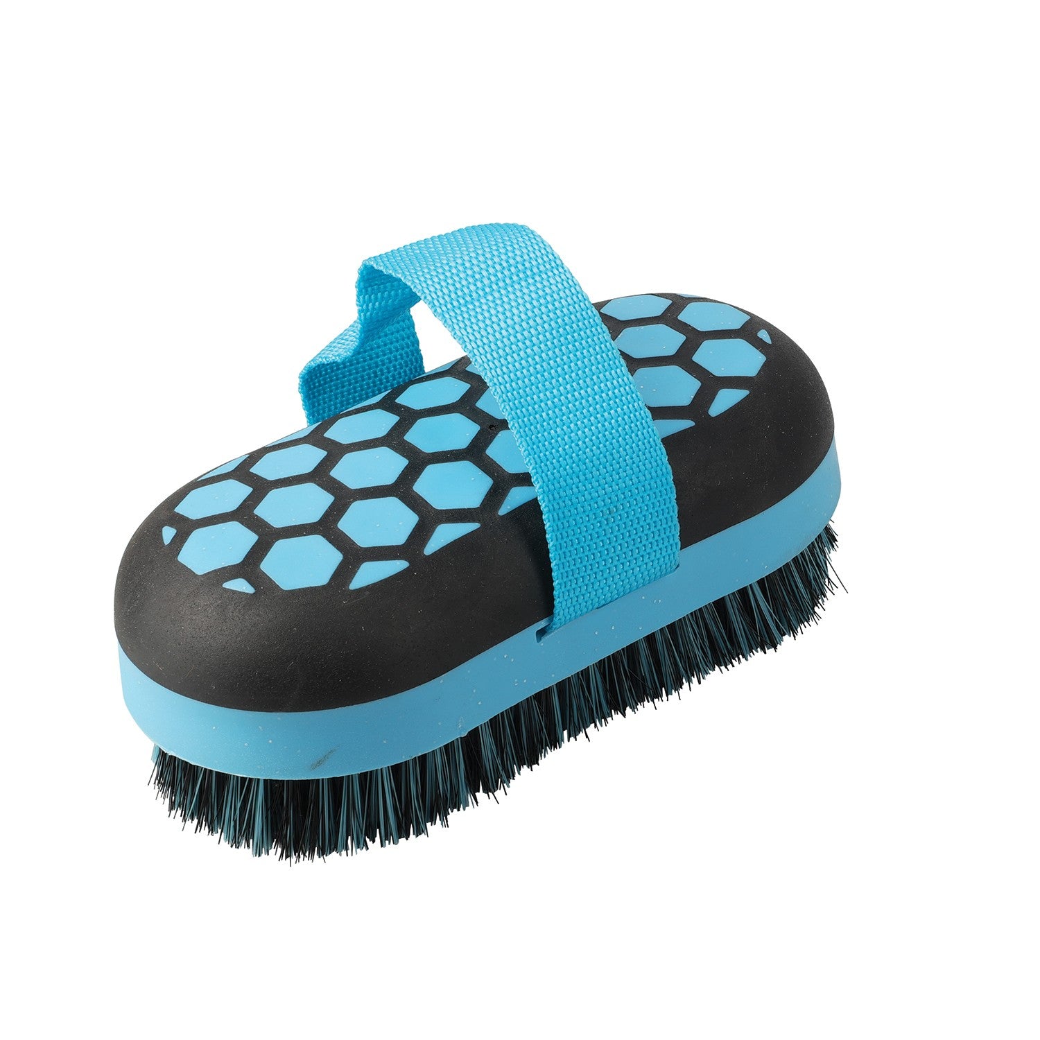 Progroom Hex Body Brush by Hy Equestrian - Navy/Blue