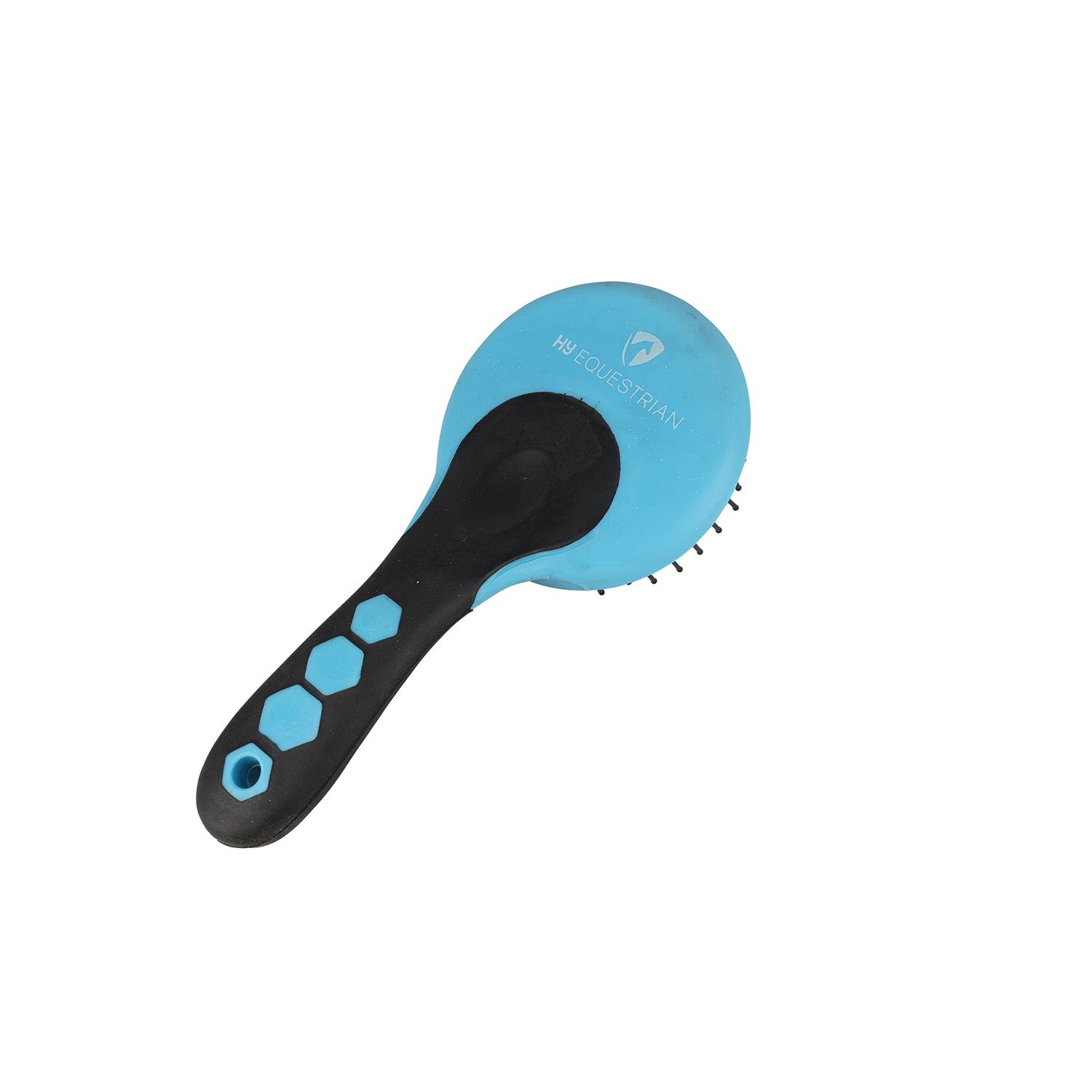 Progroom Hex Mane & Tail Brush By Hy Equestrian - 21.5 X 10 Cm - Navy/Blue