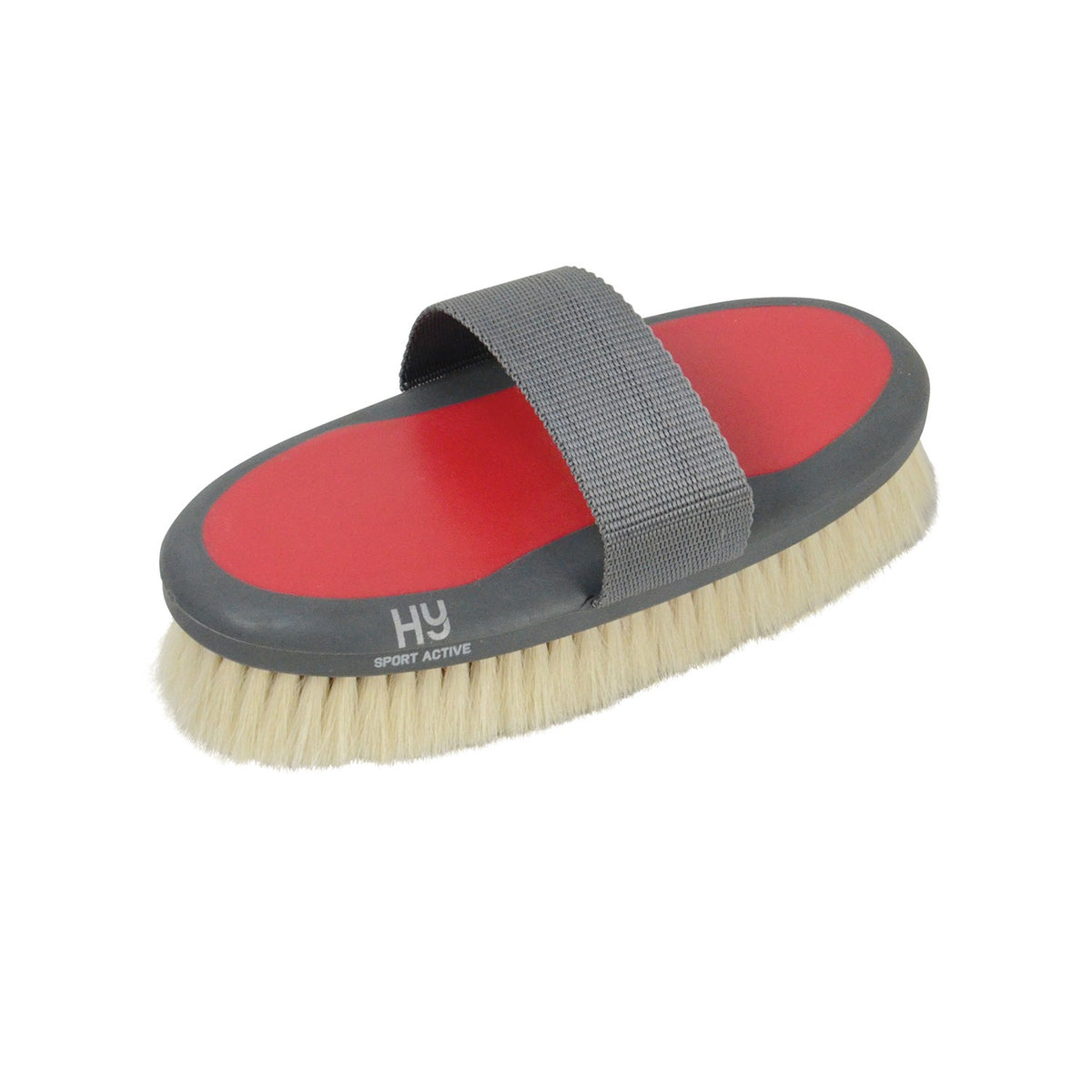 Hy Sport Active Goat Hair Body Brush - Rosette Red