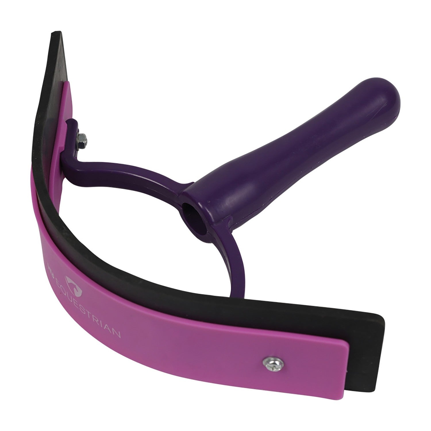 Progroom Two-Tone Sweat Scraper by Hy Equestrian - Purple/Pink
