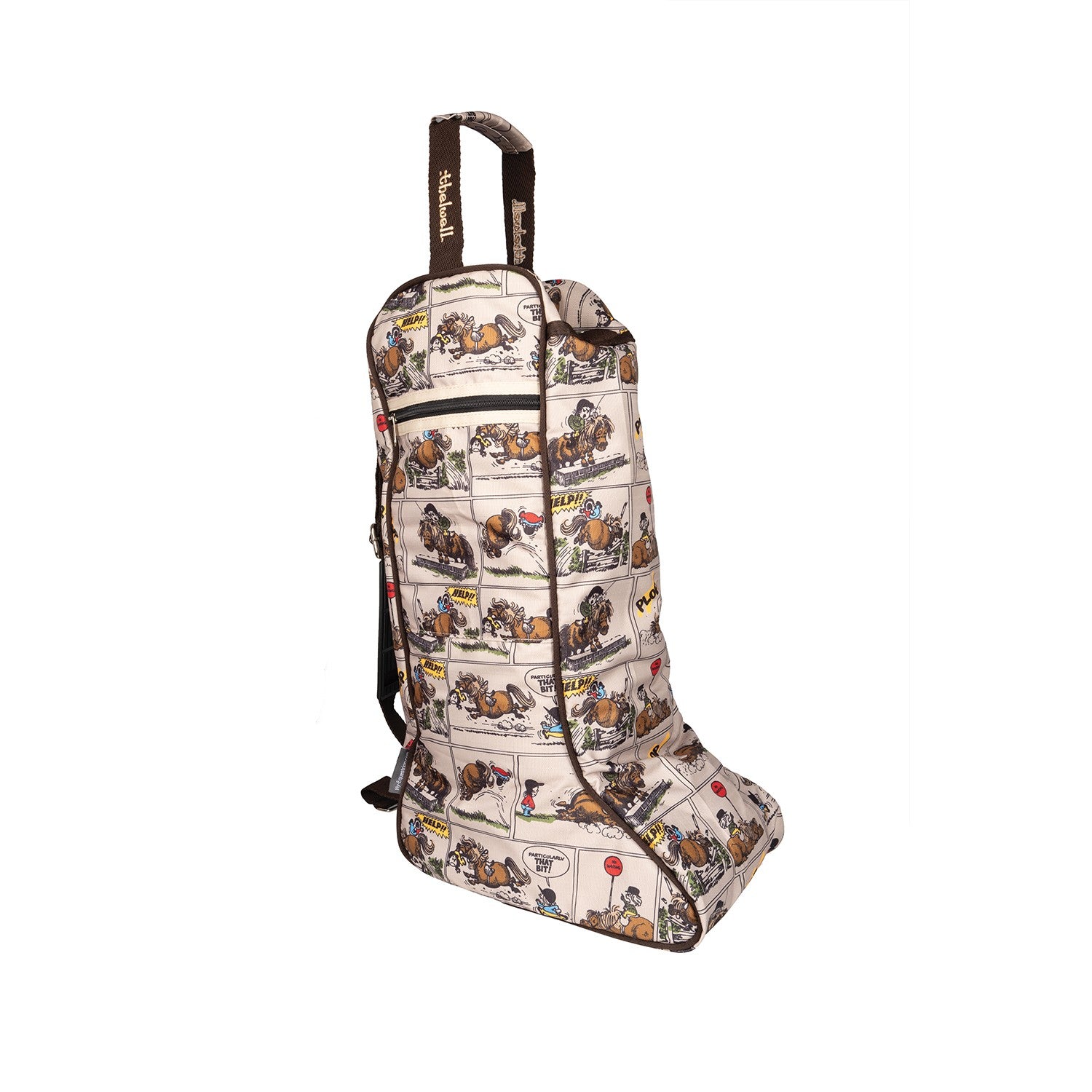 Hy Equestrian Thelwell Comic Chaos Boot Bag - Taupe