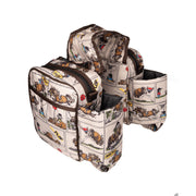Hy Equestrian Thelwell Comic Chaos Saddle Pannier - One Size - Taupe