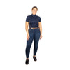 Hy Equestrian Elevate Style Denim Breeches - Dark Blue