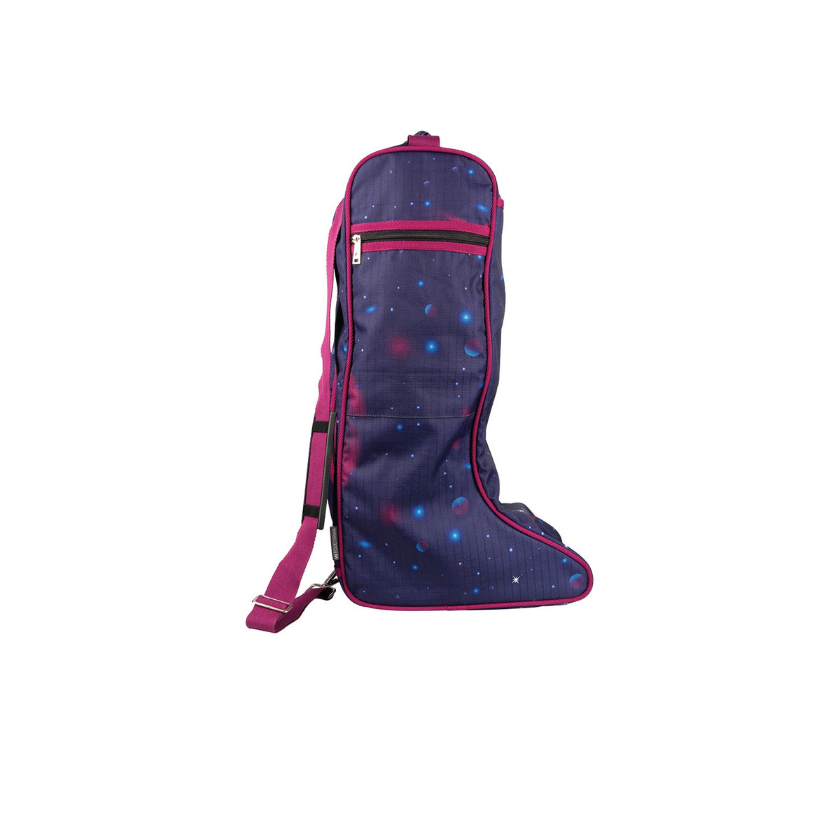 Hy Equestrian Out of This World Boot Bag - Navy/Magenta