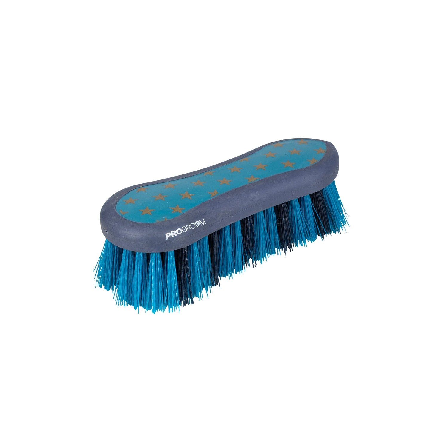 Progroom Star Easy Grip Dandy Brush by Hy Equestrian - Teal/Navy