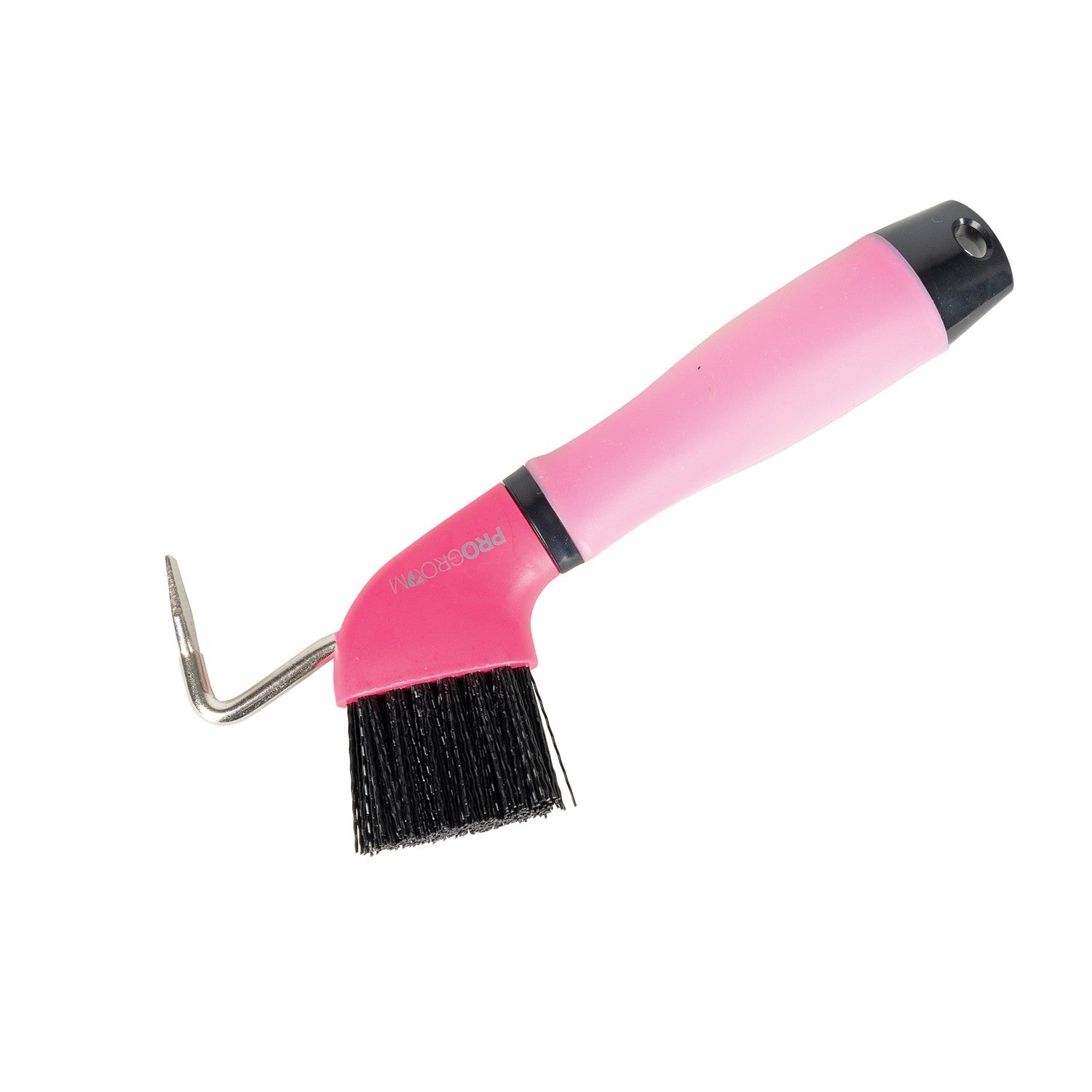 Progroom Gel Grip Hoof Pick By Hy Equestrian - Pink