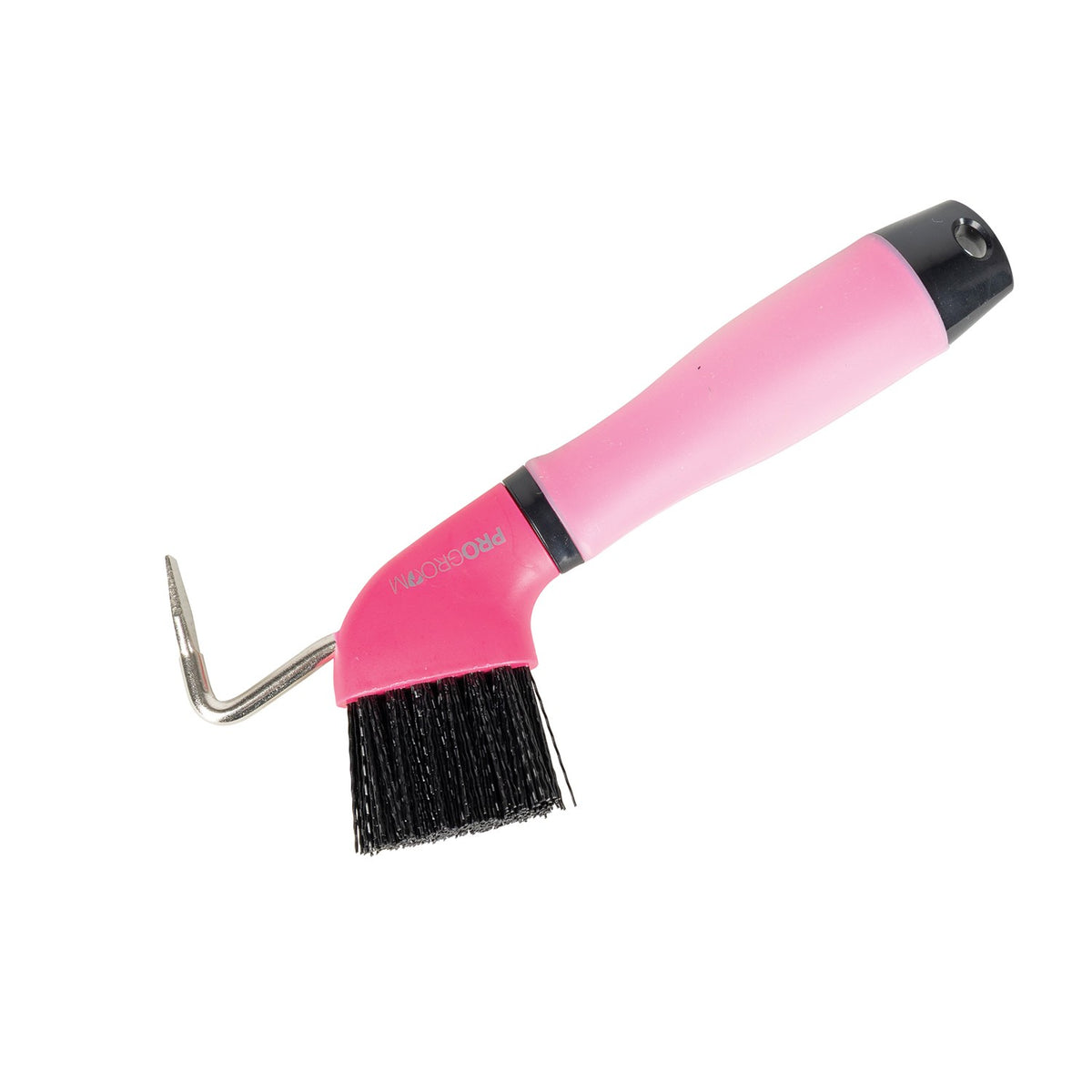 Progroom Gel Grip Hoof Pick By Hy Equestrian - Pink