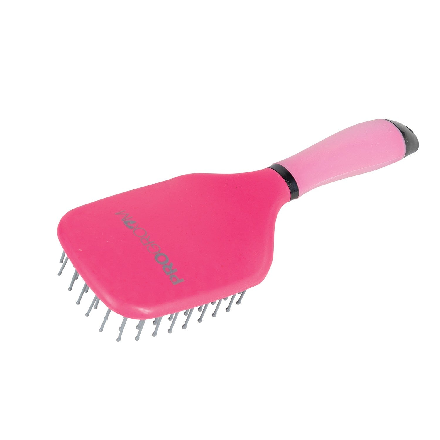 Progroom Gel Grip Mane & Tail Brush By Hy Equestrian - Pink