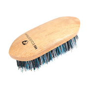Progroom Natural Wooden Dandy Brush By Hy Equestrian - Teal/Black/White