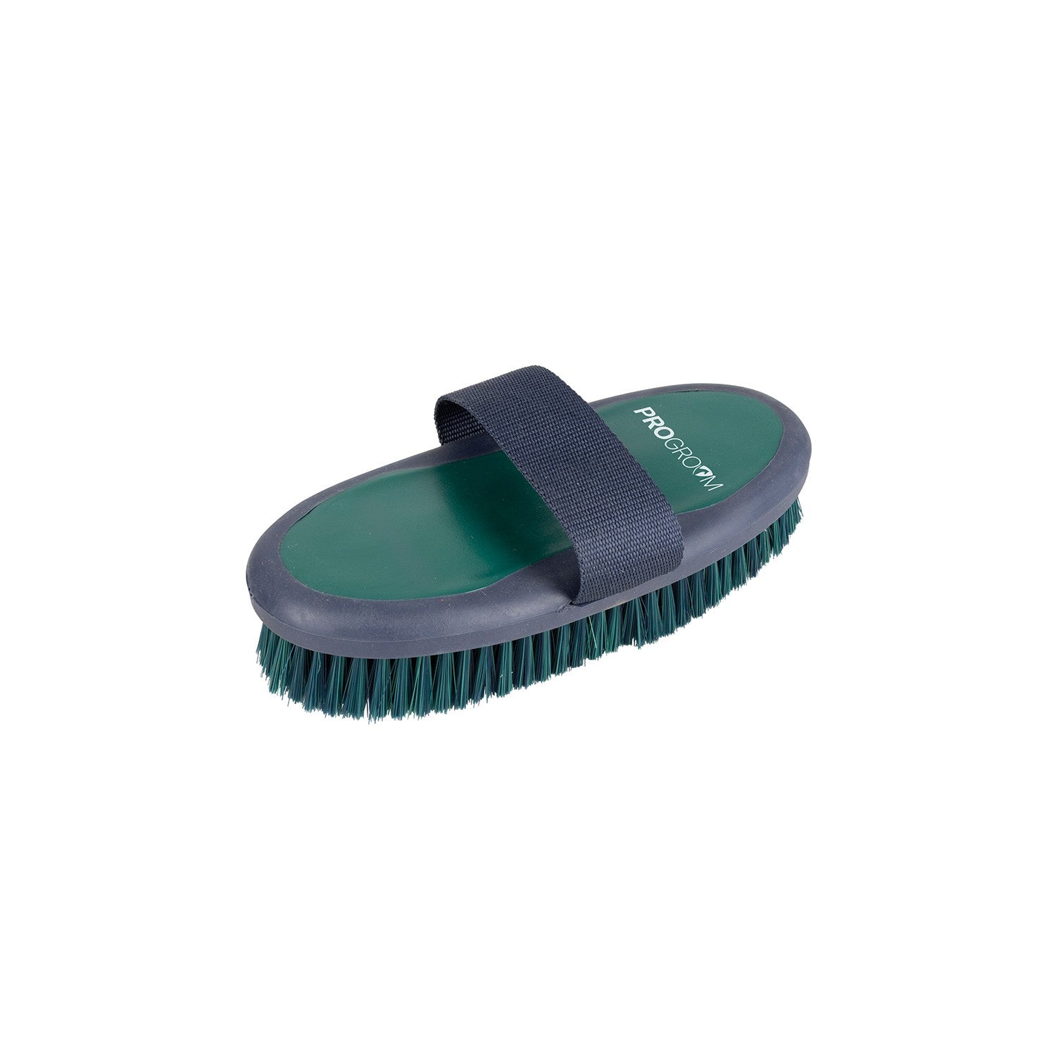 Progroom Two-Tone Body Brush by Hy Equestrian - Navy/Hunter Green