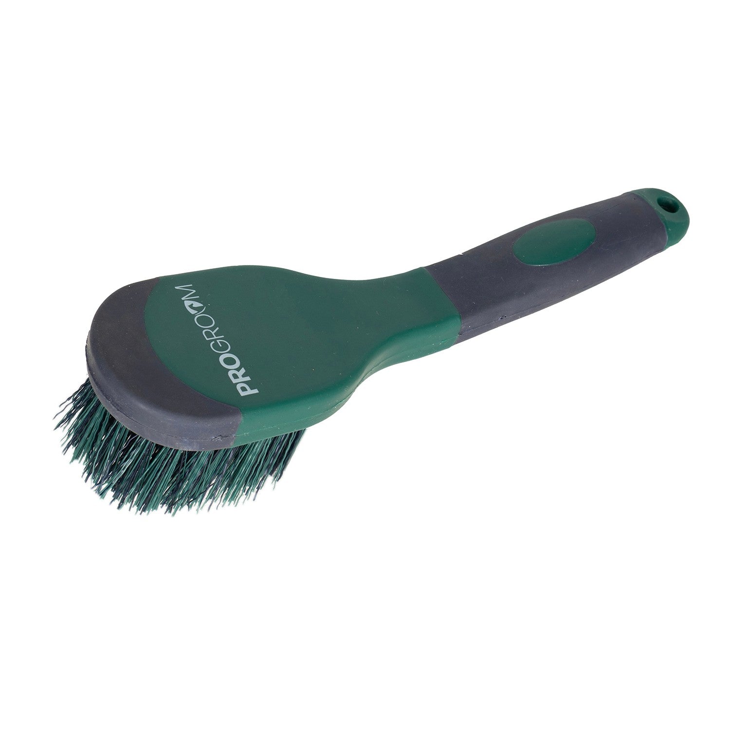 Progroom Two-Tone Bucket Brush by Hy Equestrian - Navy/Hunter Green