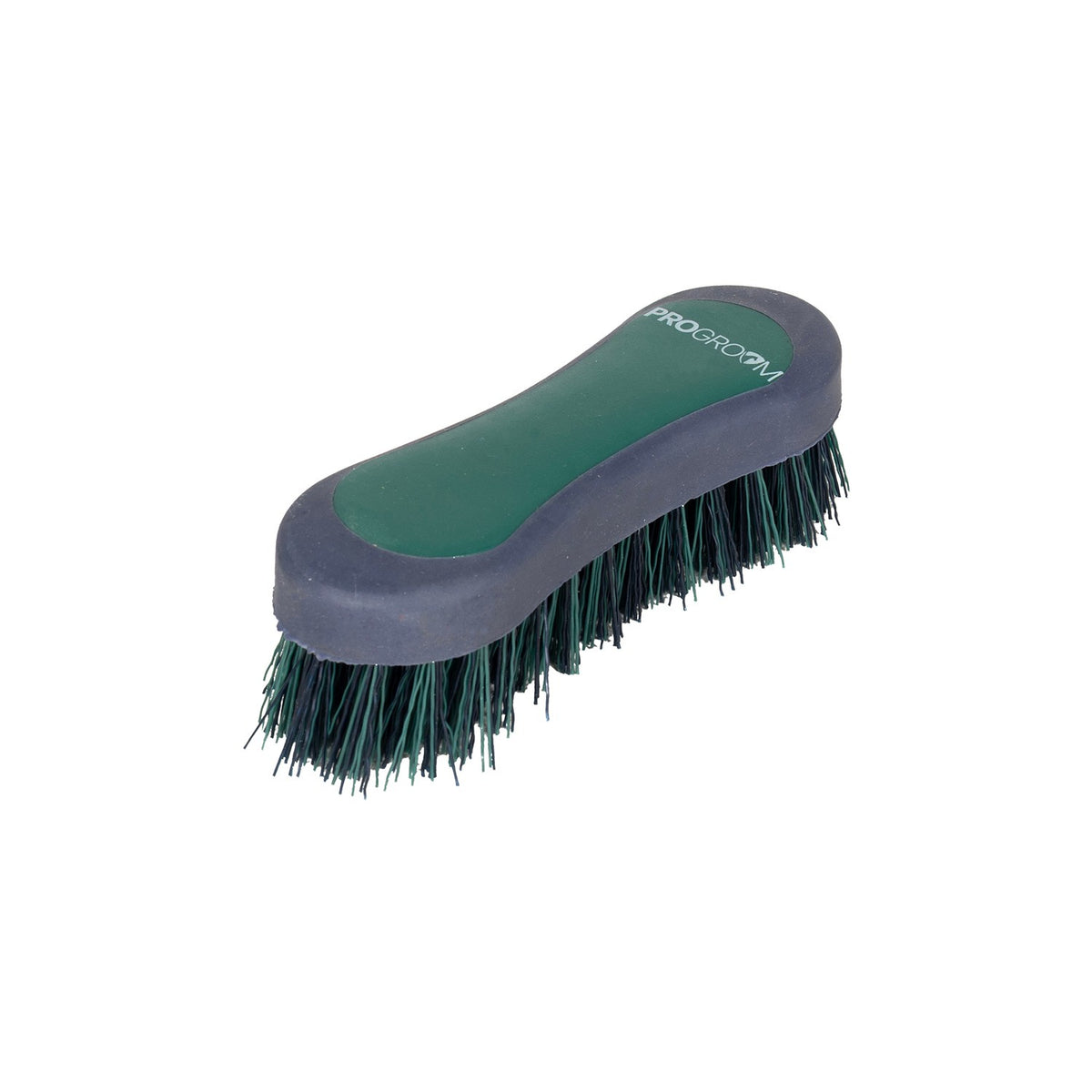 Progroom Two-Tone Face Brush by Hy Equestrian - Navy/Hunter Green