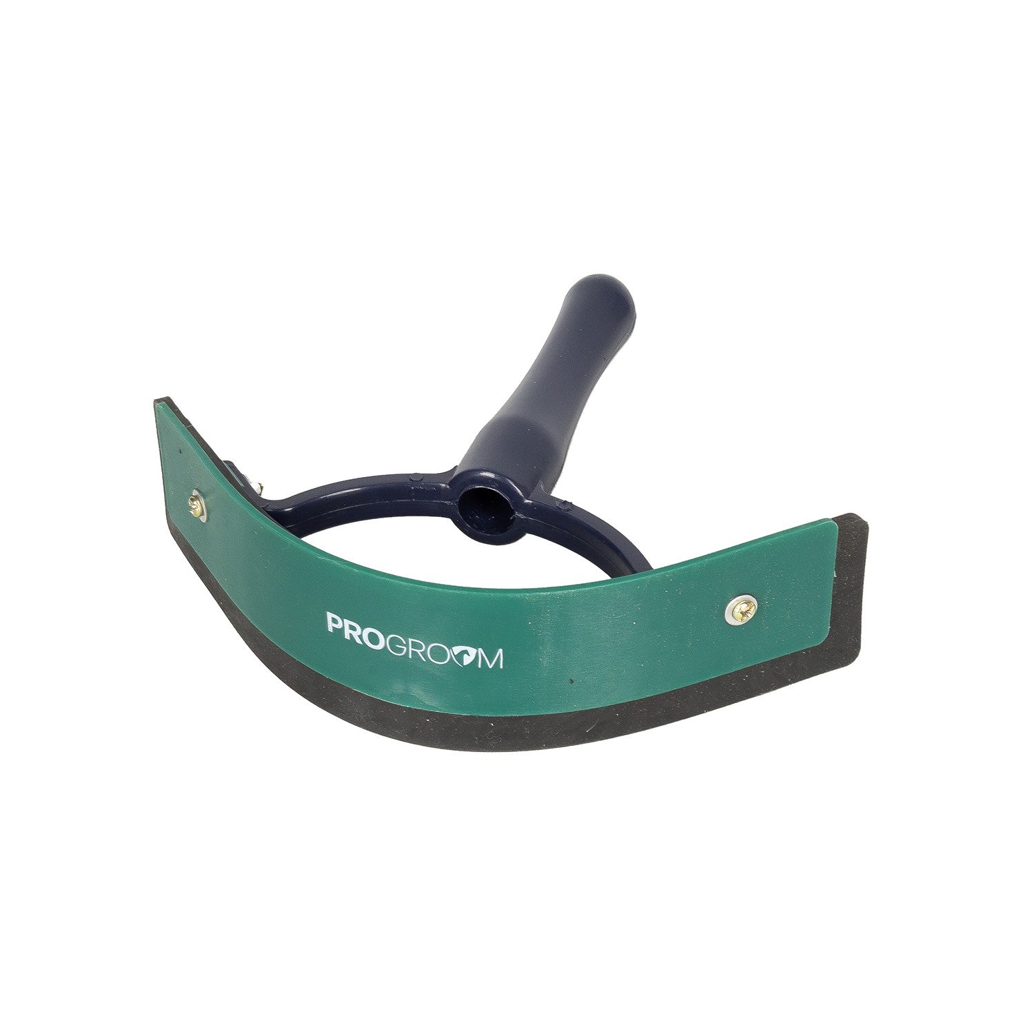 Progroom Two-Tone Sweat Scraper by Hy Equestrian - Navy/Hunter Green