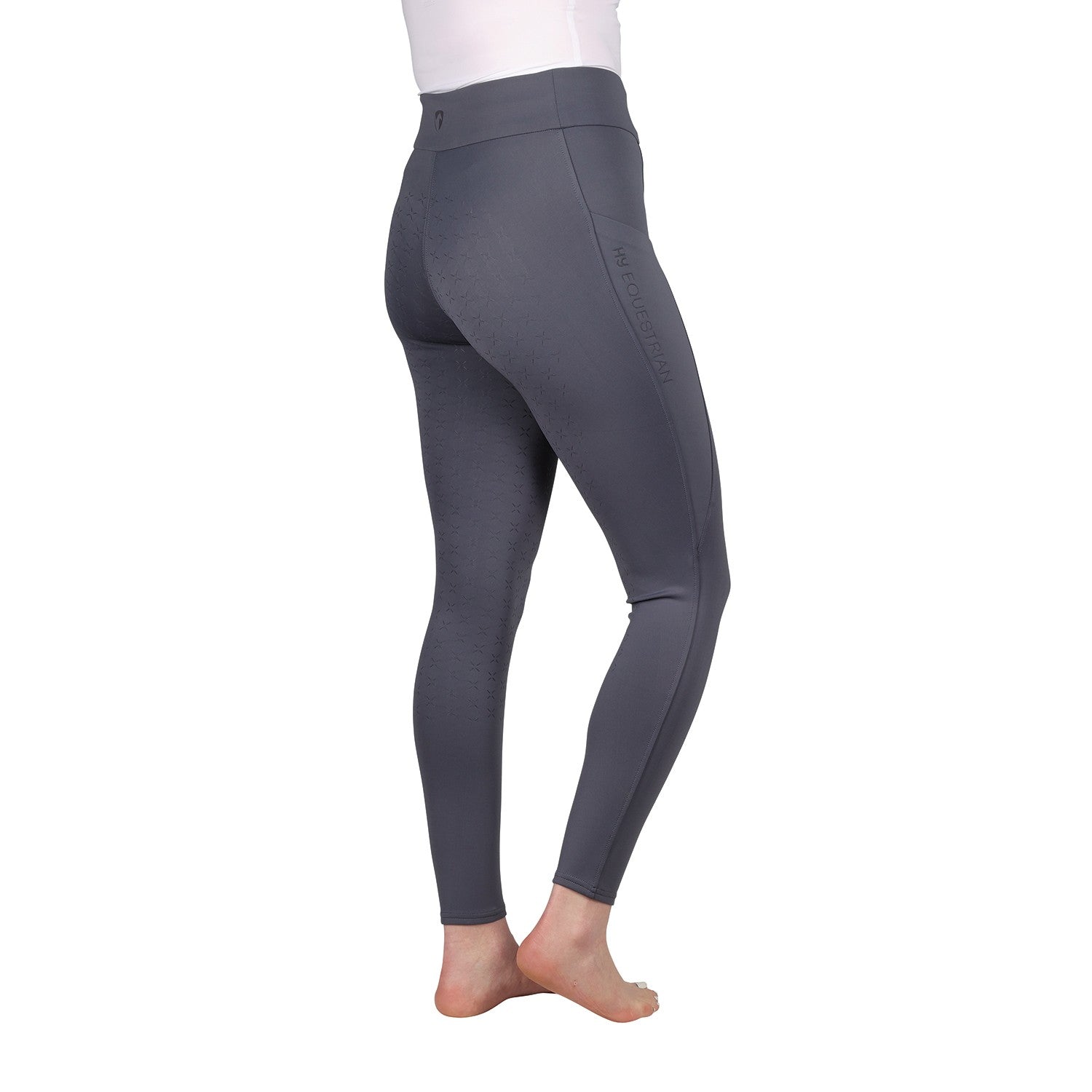 Hy Equestrian Melton Flex Riding Tights - Anthra