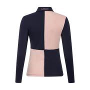 LeMieux Harlequin Rugby Shirt Base Layer - Petal/Navy
