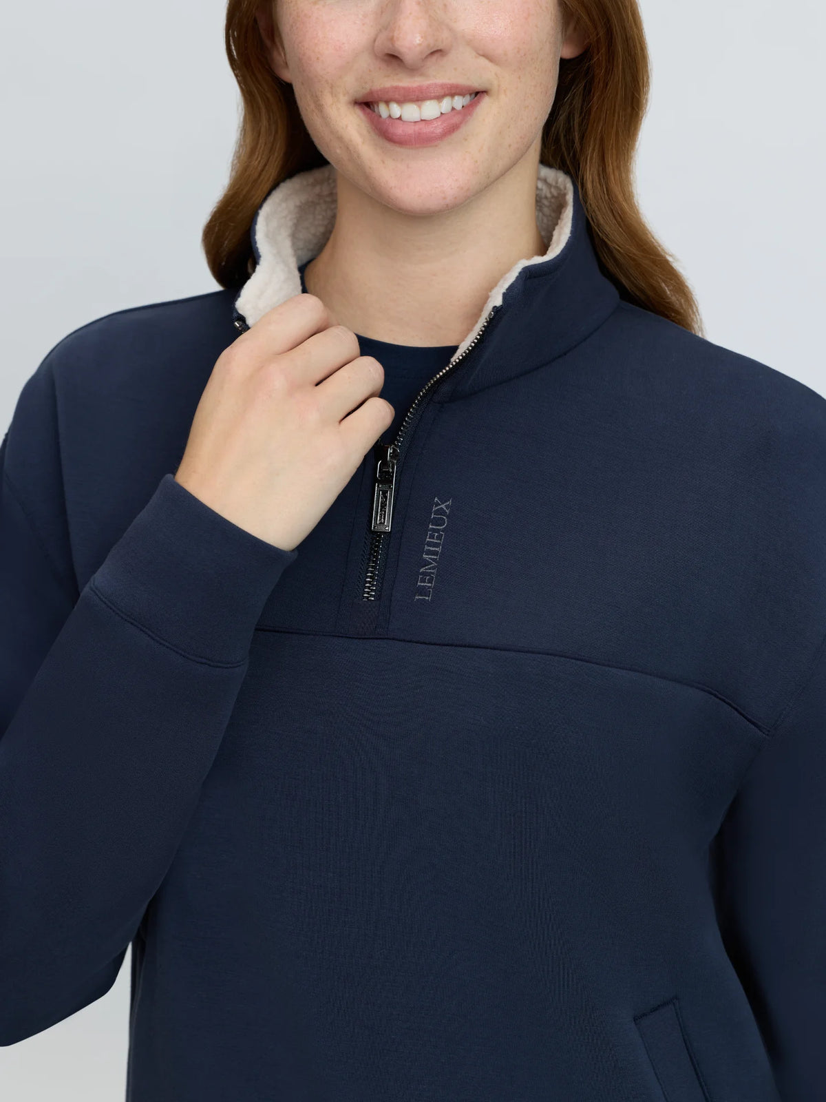 LeMieux Scarlet Quarter Zip Sweat - Navy
