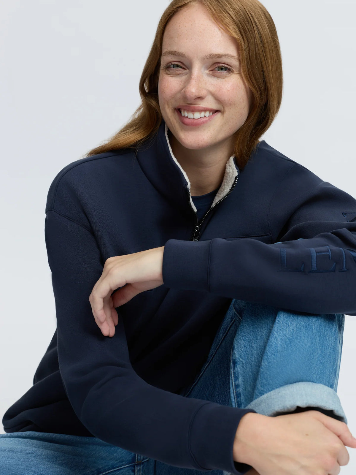 LeMieux Scarlet Quarter Zip Sweat - Navy