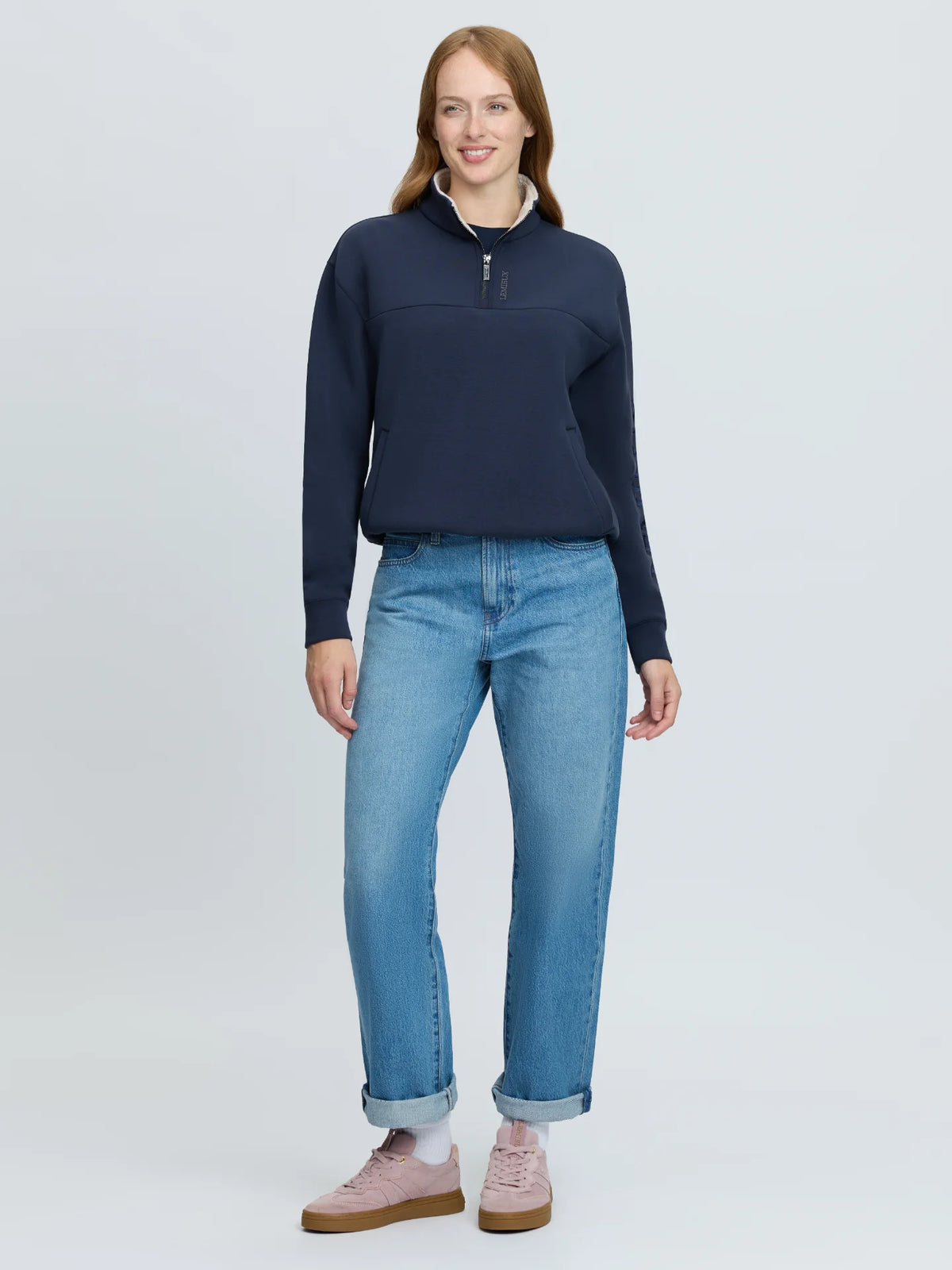 LeMieux Scarlet Quarter Zip Sweat - Navy