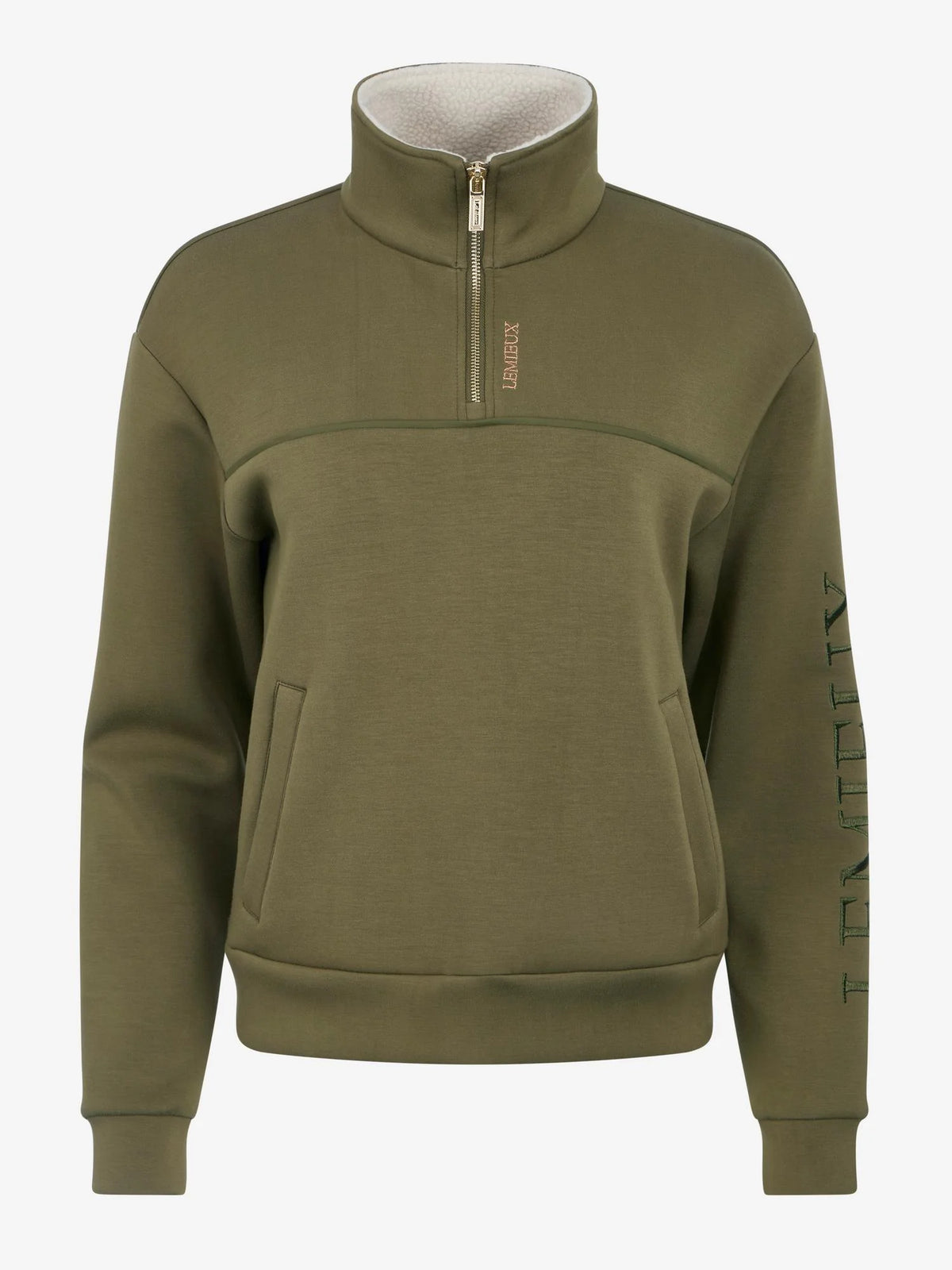 LeMieux Scarlet Quarter Zip Sweat - Willow Green