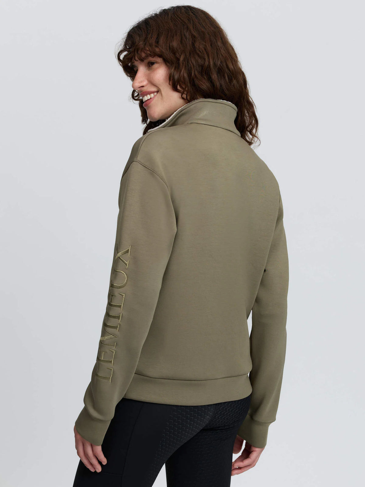 LeMieux Scarlet Quarter Zip Sweat - Willow Green