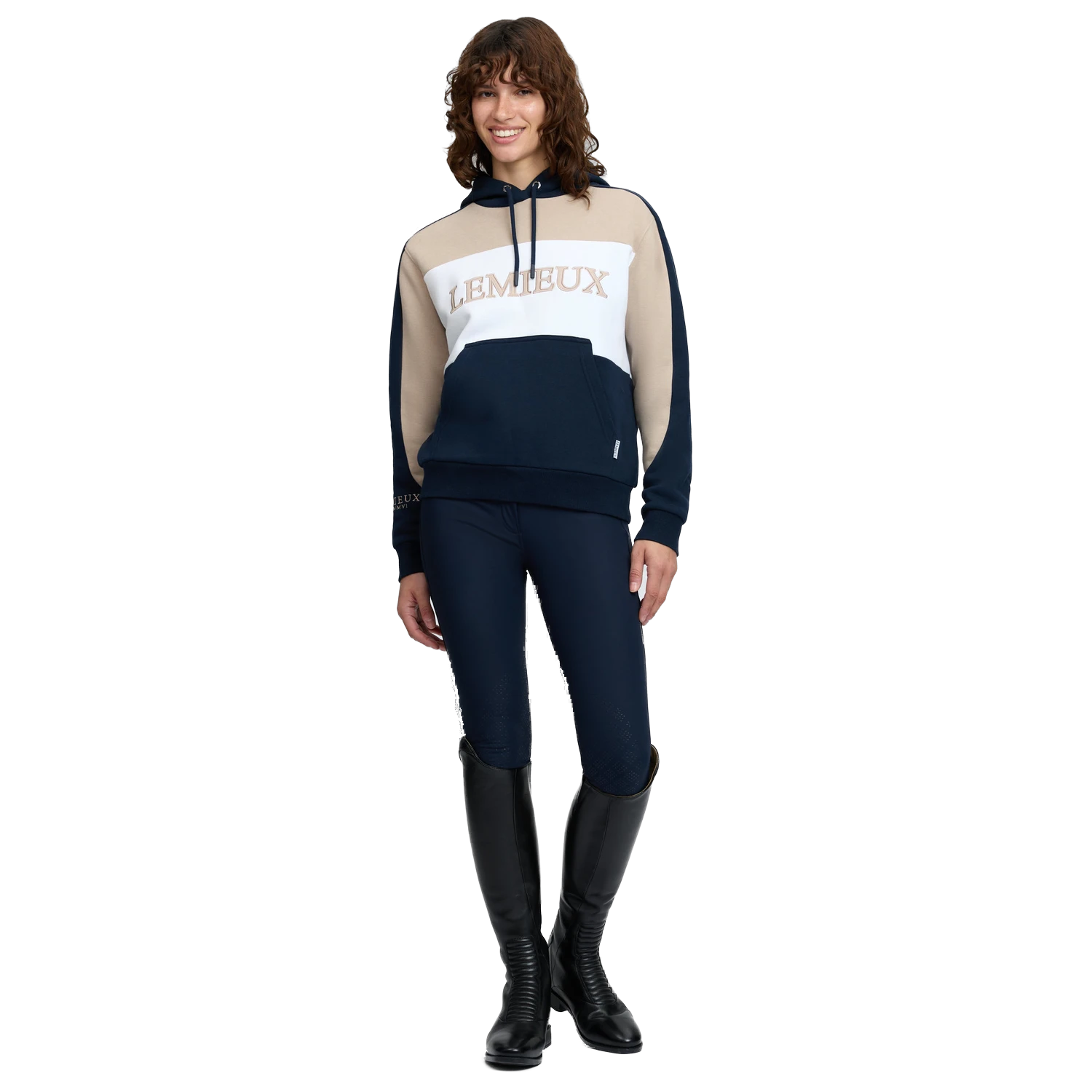 LeMieux Kadie Colour Block Hoodie - Navy
