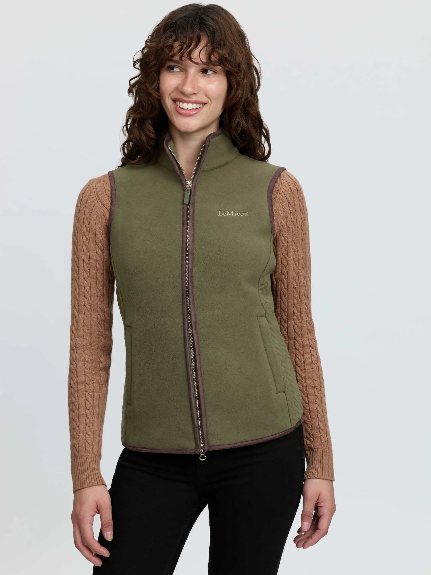 LeMieux Frankie Fleece Gilet - Willow Green