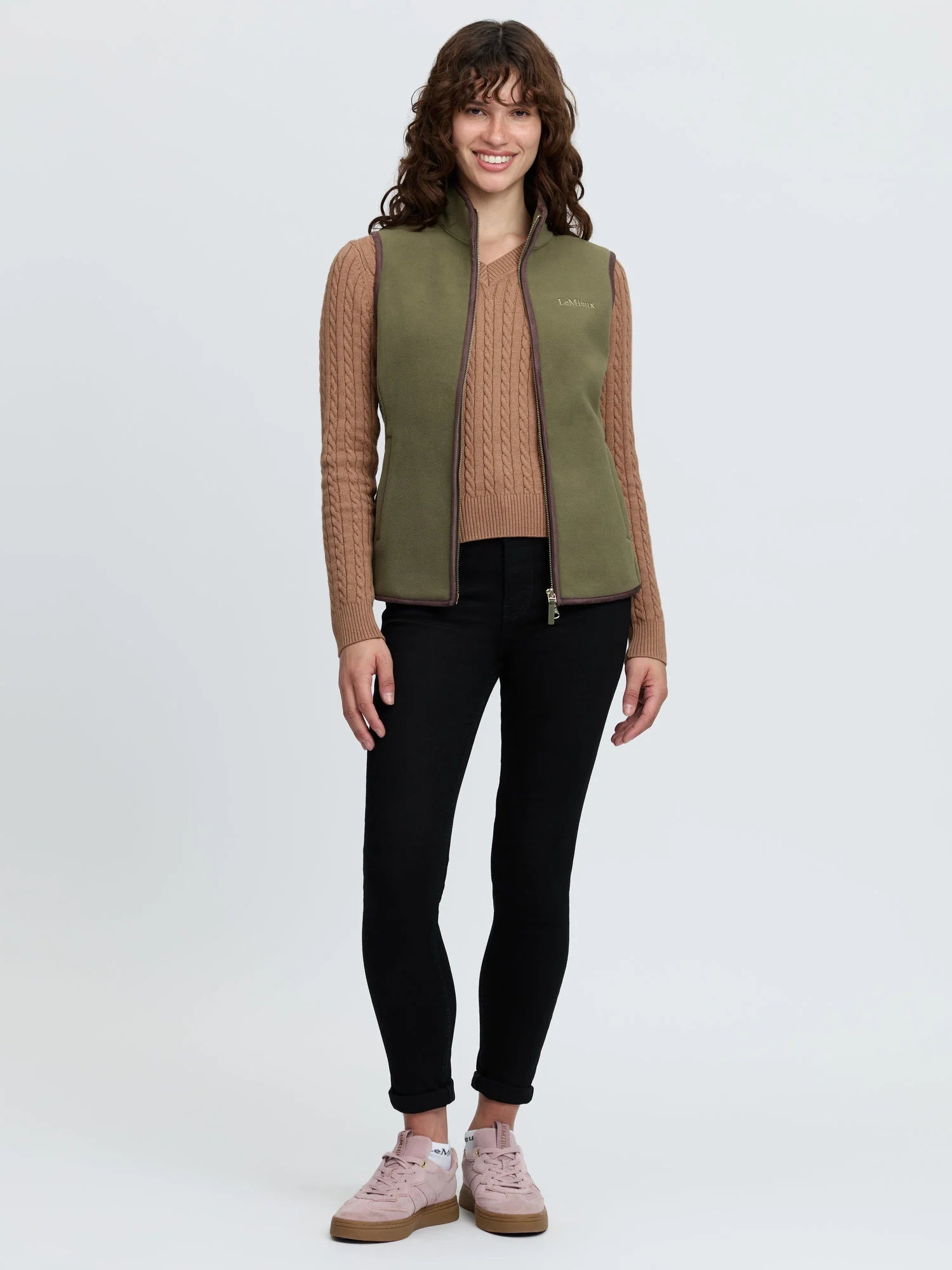 LeMieux Frankie Fleece Gilet - Willow Green