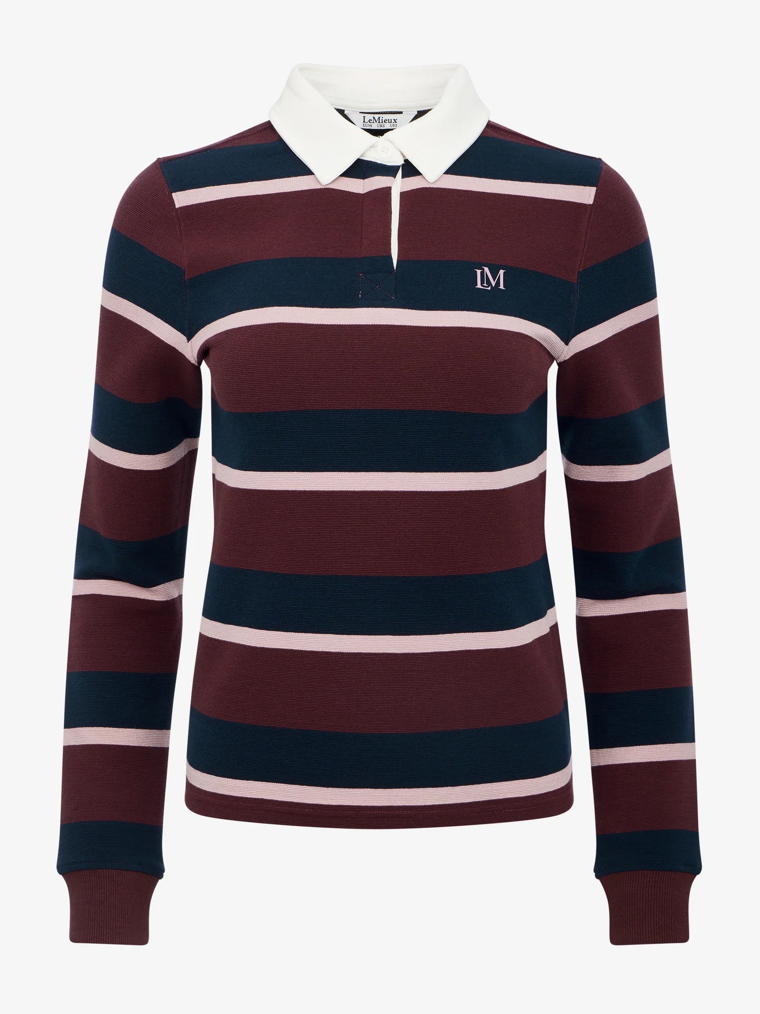 LeMieux Sloane Stripe Rugby Shirt - Bramble