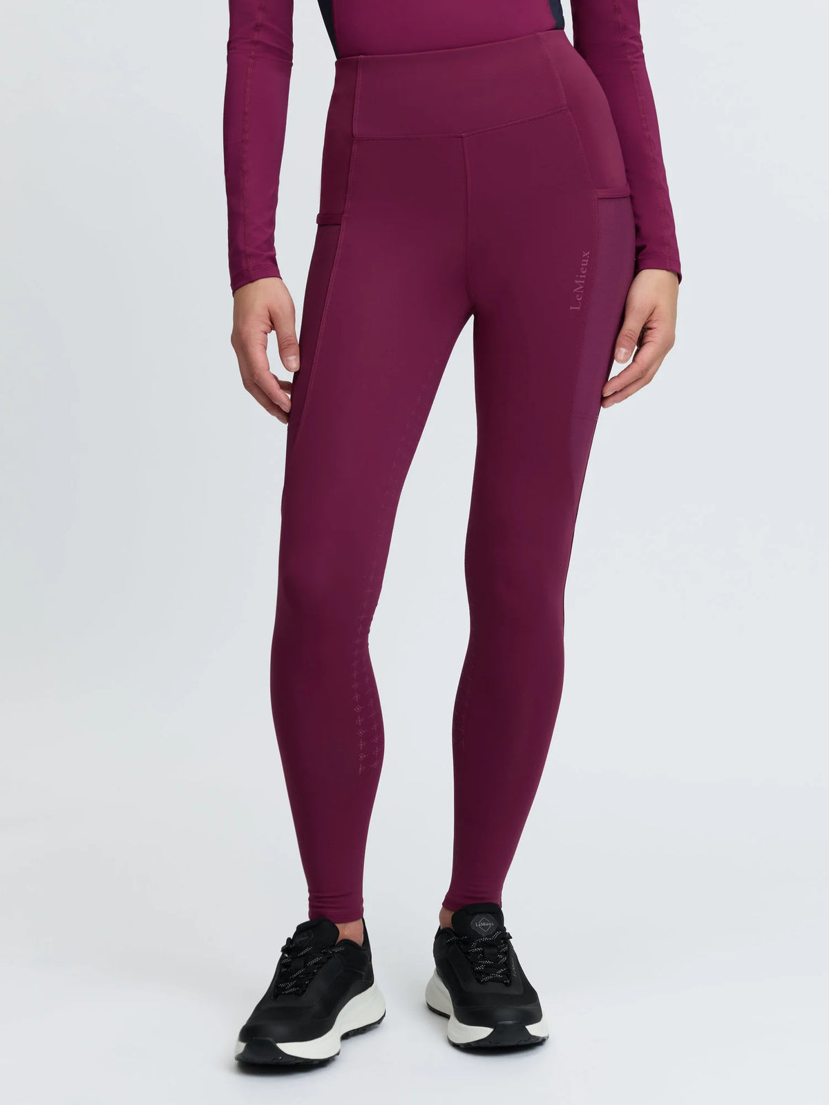 LeMieux Naomi Pull On Breeches - Blackberry