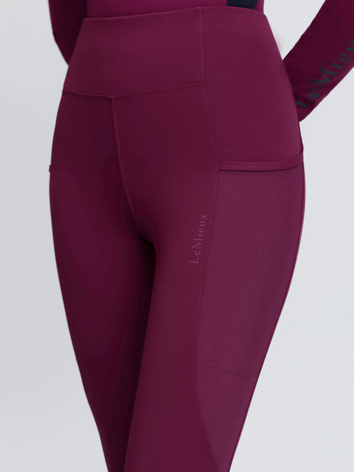 LeMieux Naomi Pull On Breeches - Blackberry